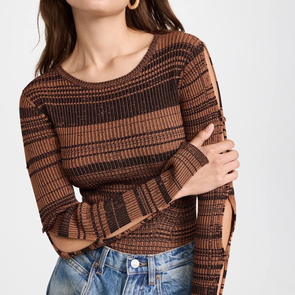 Wayf sweater cut out bodysuit